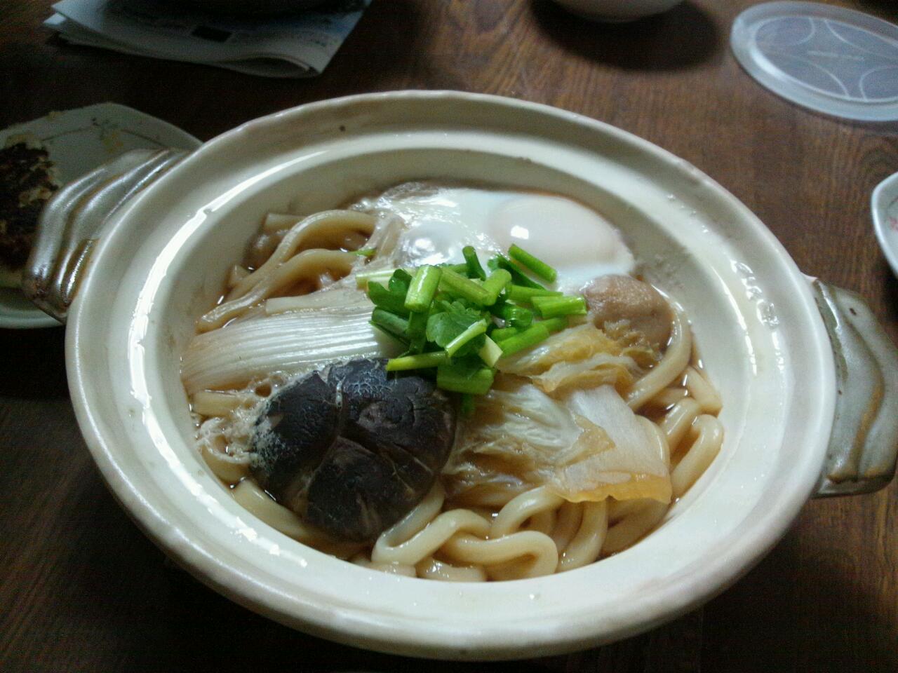 あっつあつの鍋焼きうどん♪